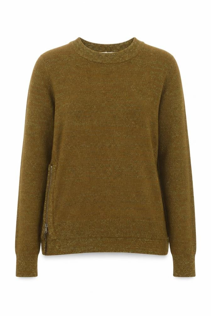 H&M Conscious Women's Gold XS Crew Neck Pullover Jumper