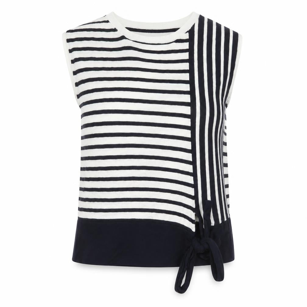 Marks & Spencer Womens Multicoloured Striped Knit Sleeveless Top Size 8