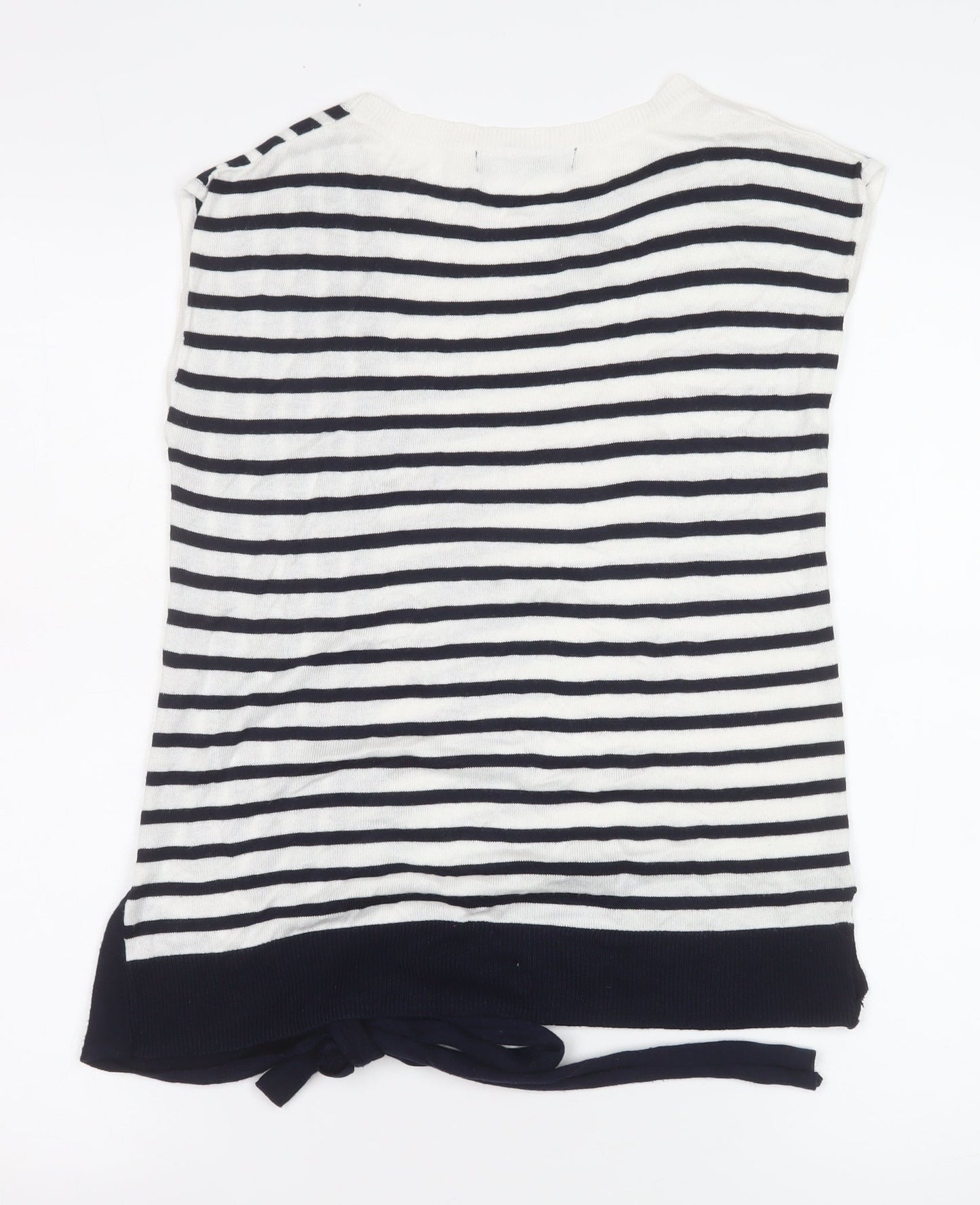 Marks and Spencer Womens Multicoloured Striped Knit Sleeveless Top Size 8