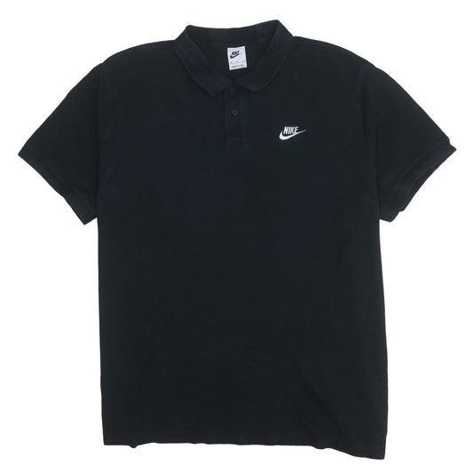 Nike Men’s Black 2XL Cotton Polo Shirt Classic Short Sleeve