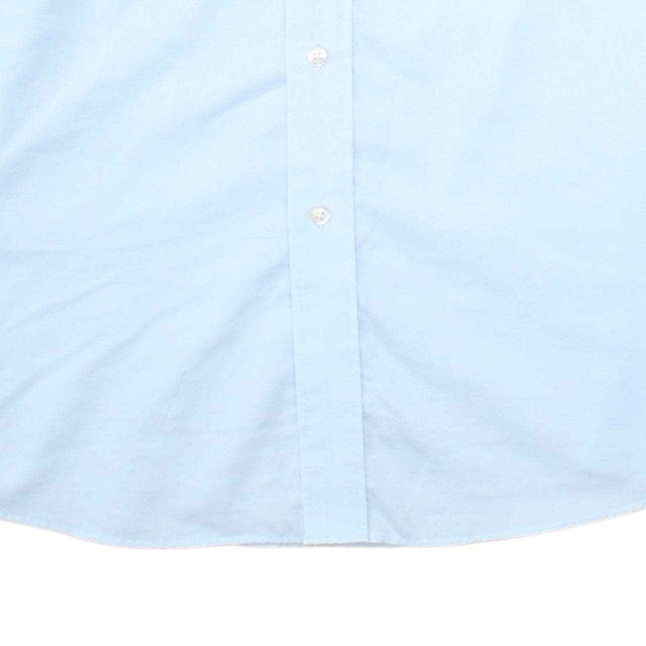 Tommy Hilfiger Men’s Light Blue Cotton Long Sleeve Button-Up Shirt 15.5