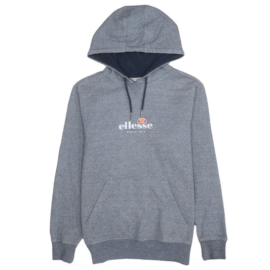 Ellesse Men Grey Pullover Hoodie M Regular Fit Logo Sportswear