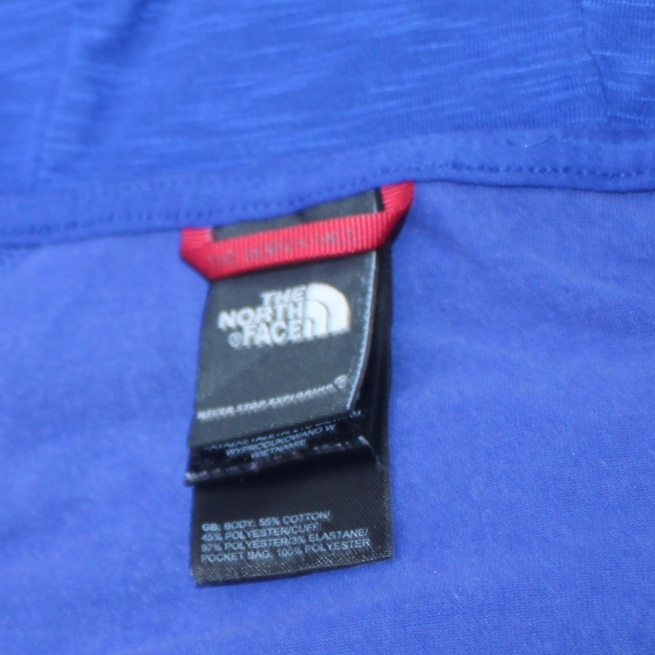 The North Face Women’s Blue Full Zip Hoodie Size M Cotton Blend