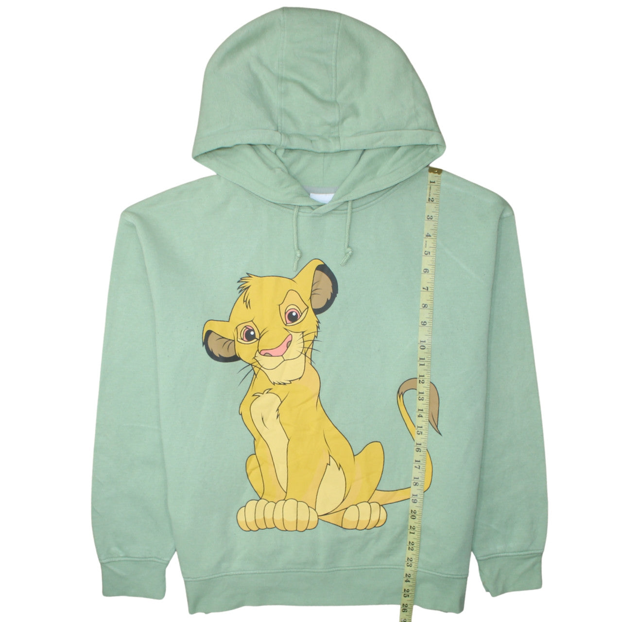 Disney Primark Women Green Hoodie Simba The Lion King Size 14/16 L