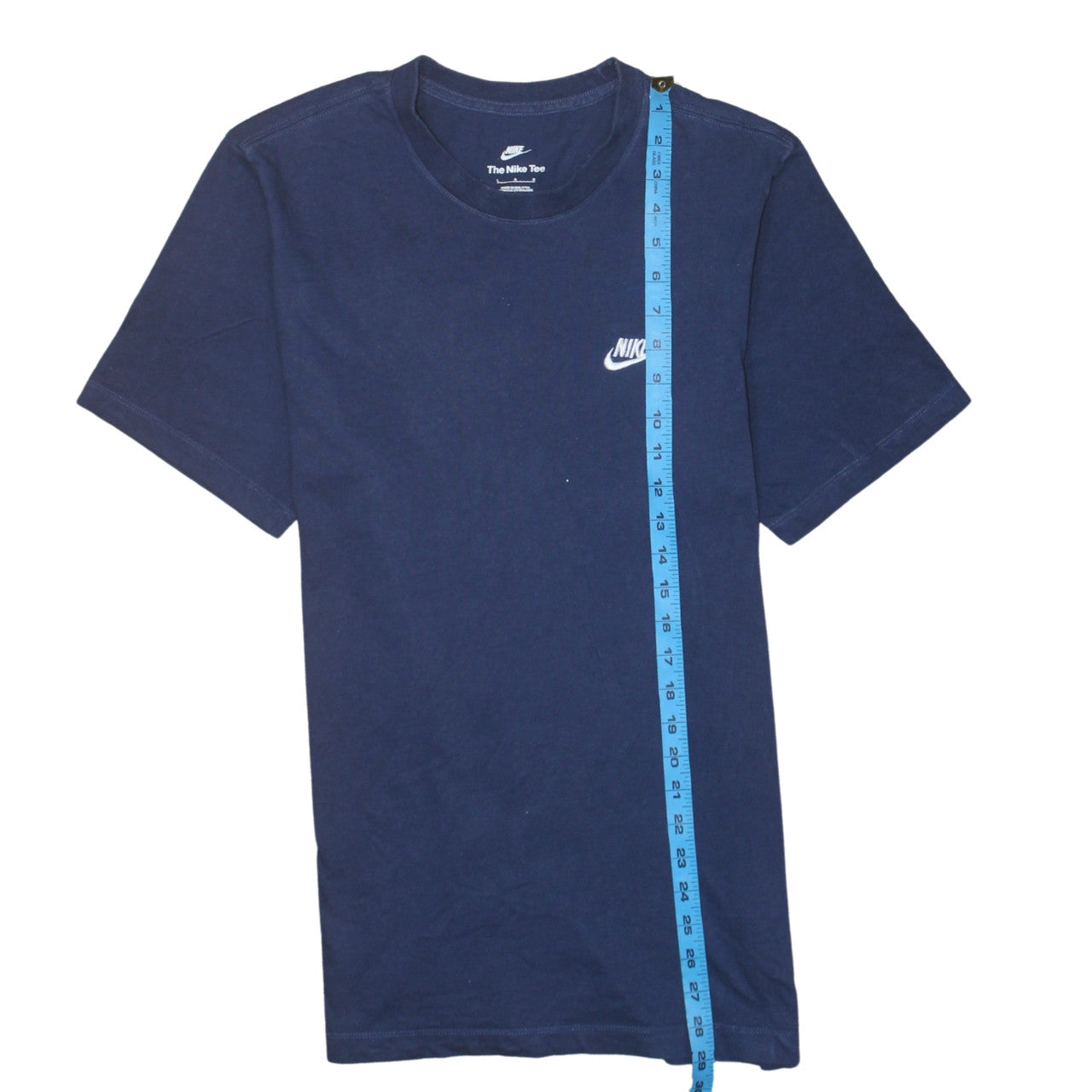 Nike Men's Navy Blue Classic Crew Neck Cotton T-Shirt Size L