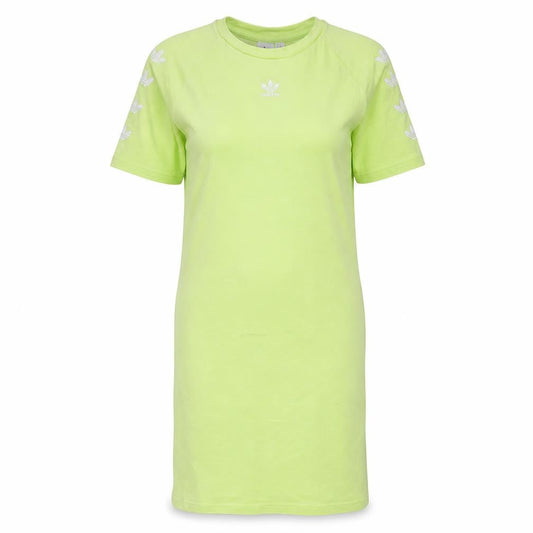 Adidas Women Green Short Sleeve T-Shirt Dress Size 12
