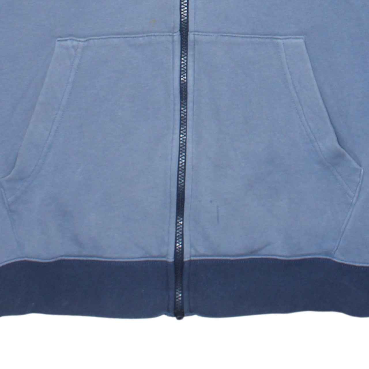 Nike Men's Blue Full Zip Sweatshirt S Fleece Cotton Blend