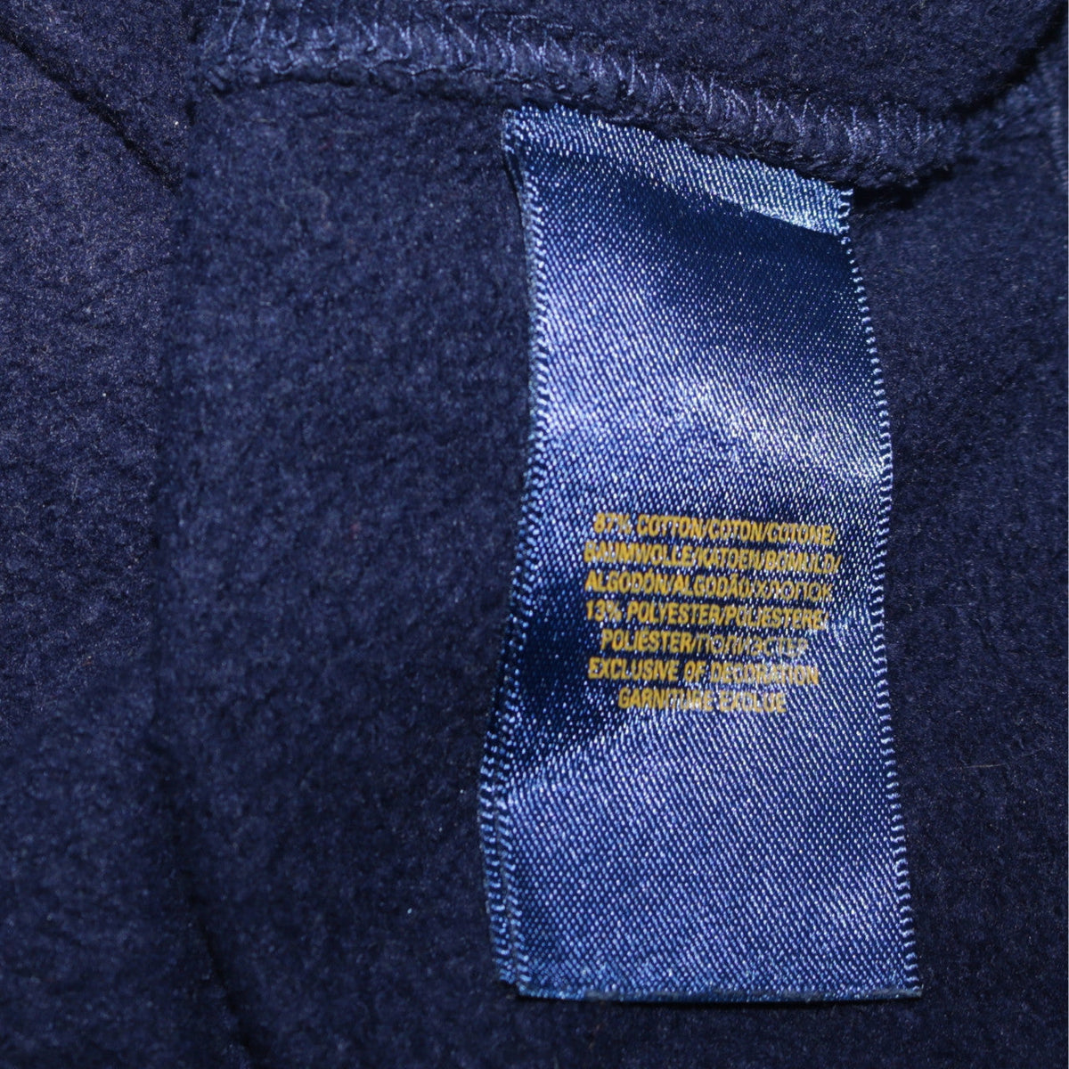 Ralph Lauren Boys Blue & Grey Full Zip Sweatshirt L Embroidered Logo