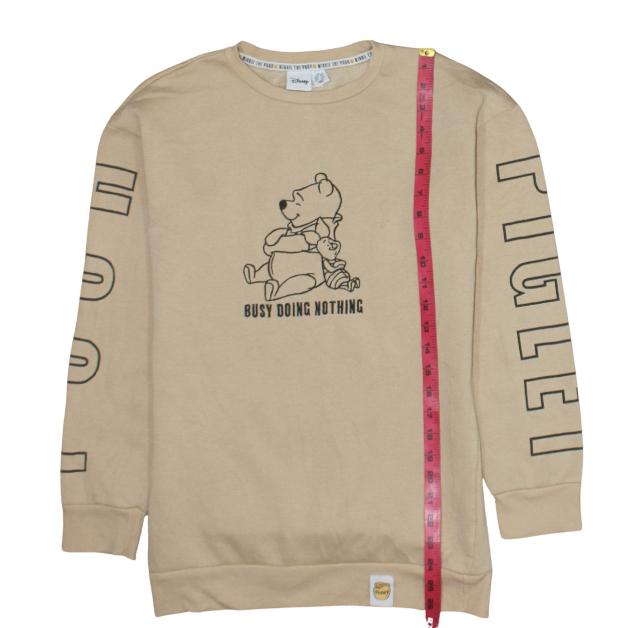 Disney Women Beige Winnie the Pooh Pullover Sweatshirt XS