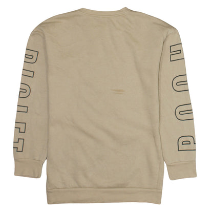Brand and care label for Disney Women Beige Winnie the Pooh Pullover Sweatshirt XS