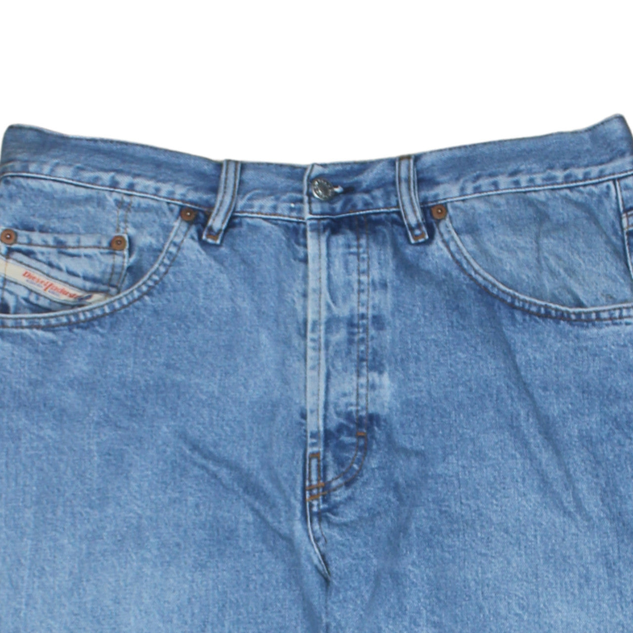 Diesel Men's Blue Light Wash Straight Leg Denim Jeans 36 Regular