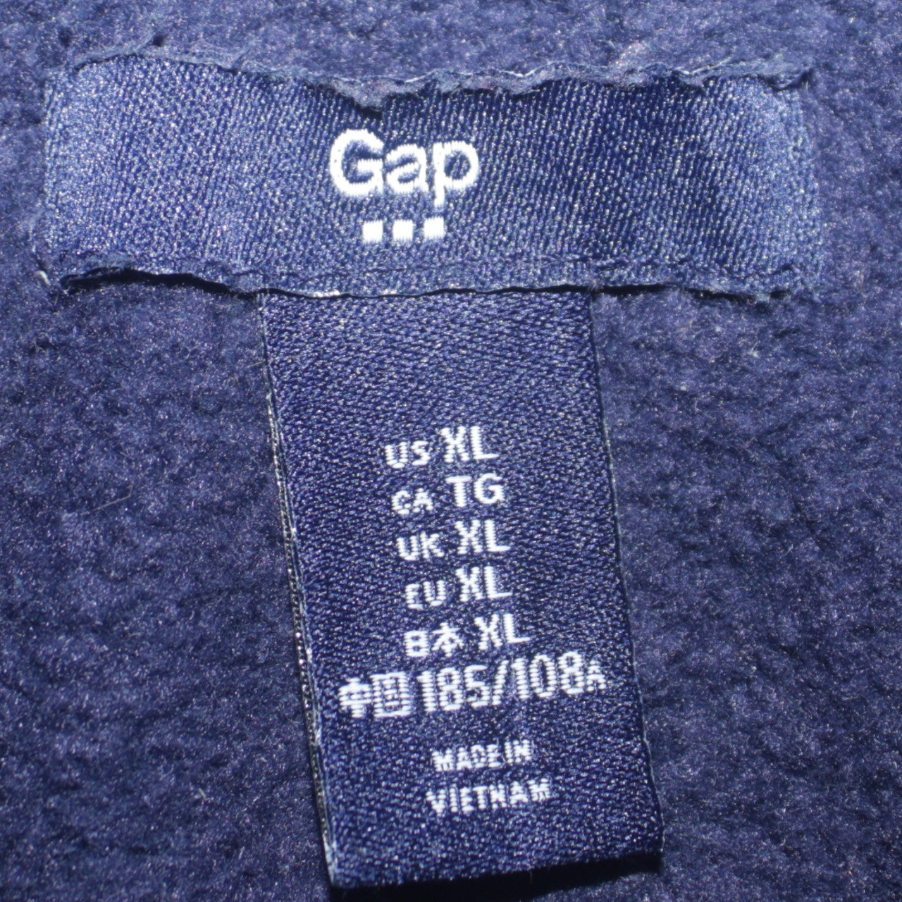 GAP Mens Blue XL Pullover Hoodie Logo Fleece Sweatshirt