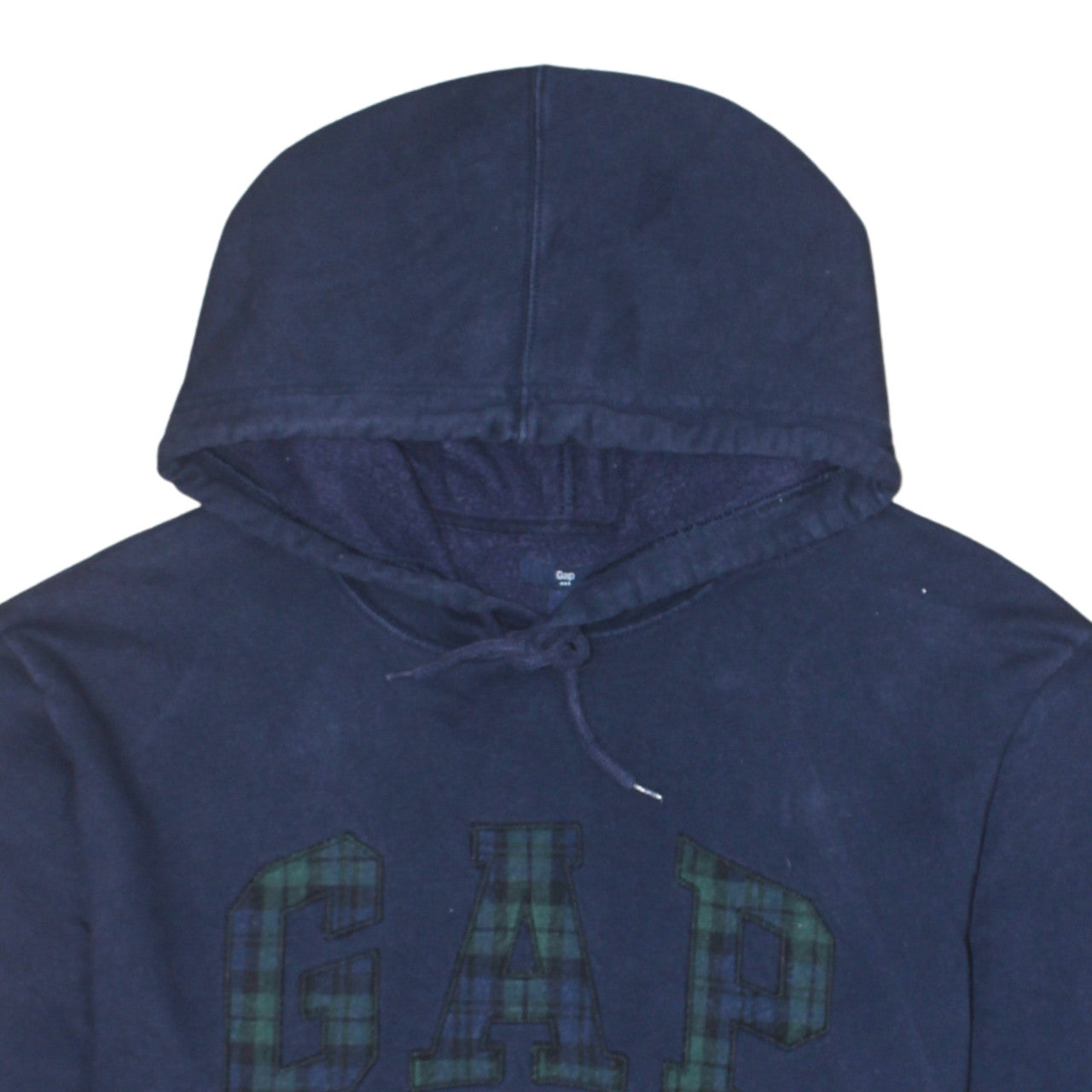 GAP Mens Blue XL Pullover Hoodie Logo Fleece Sweatshirt