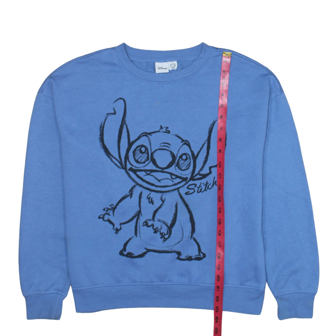 Disney Primark Women Blue Stitch Pullover Sweatshirt Size 10/12