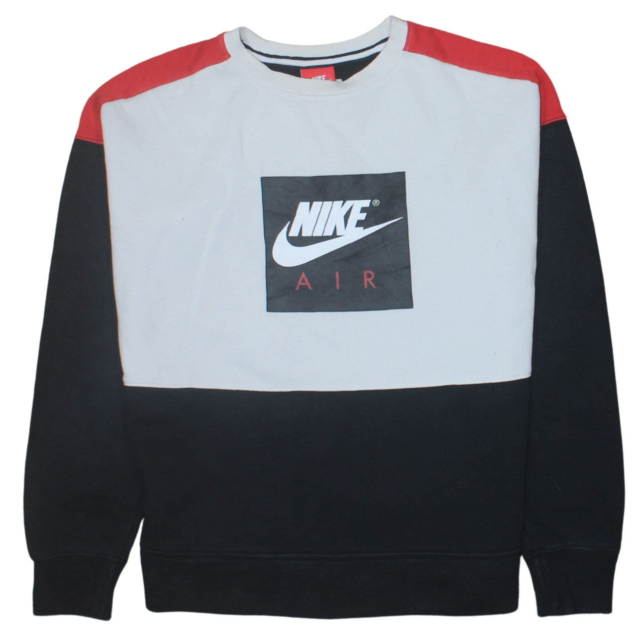 Nike Boys XL Multicoloured Pullover Sweatshirt Colourblock Crew Neck