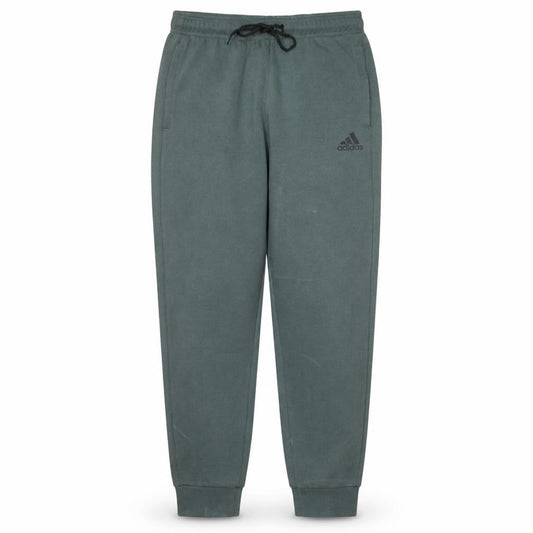 Front view of Adidas Men's Green Jogger Trousers, size M, Regular Fit