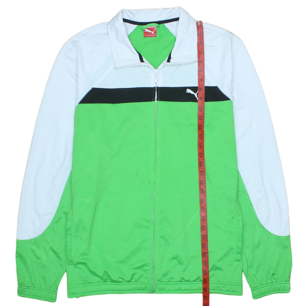 Puma Men's Green Full Zip Sports Sweatshirt 2XL