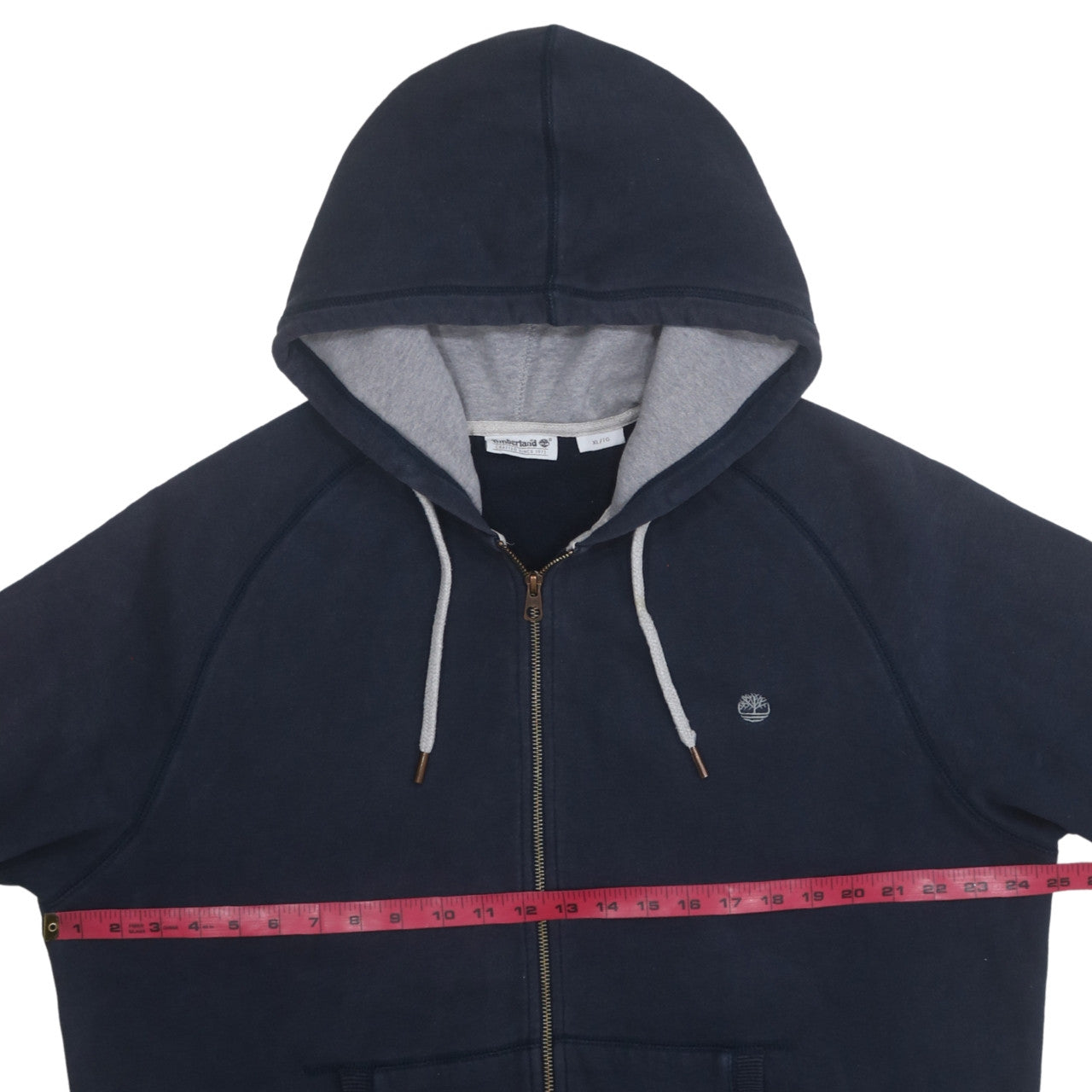 Timberland Men's Blue XL Full Zip Hoodie Fleece Jacket