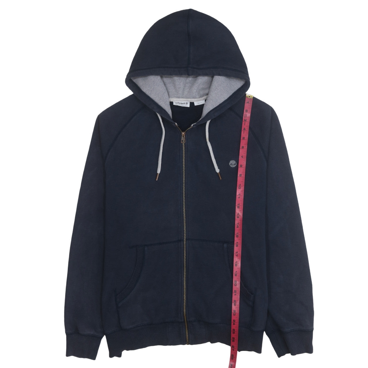 Timberland Men's Blue XL Full Zip Hoodie Fleece Jacket