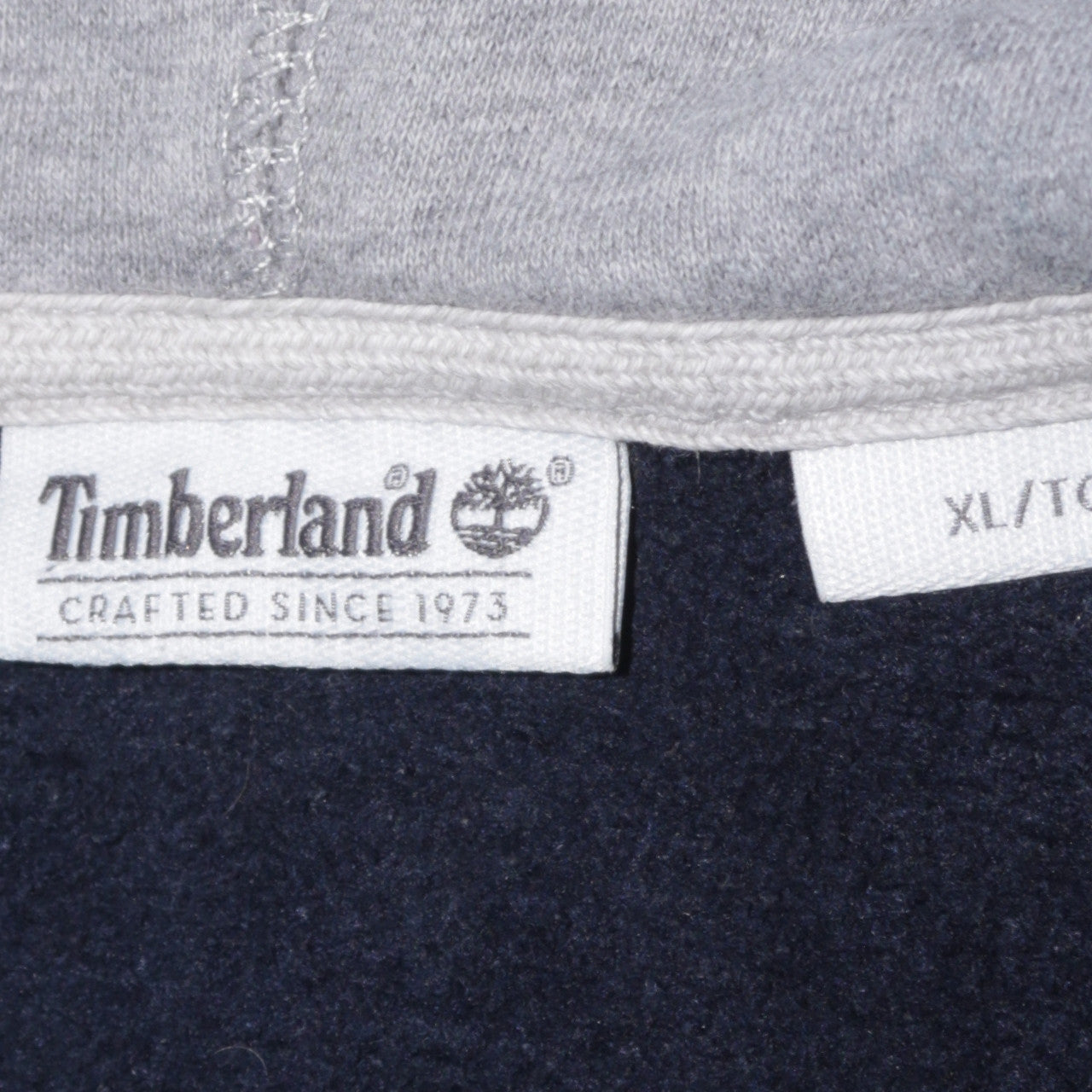 Timberland Men's Blue XL Full Zip Hoodie Fleece Jacket