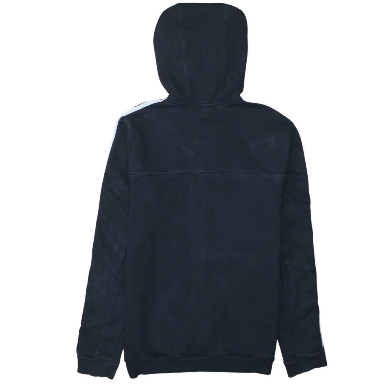 Adidas Women Black Full Zip Hoodie M 12-14 Hooded Sportswear