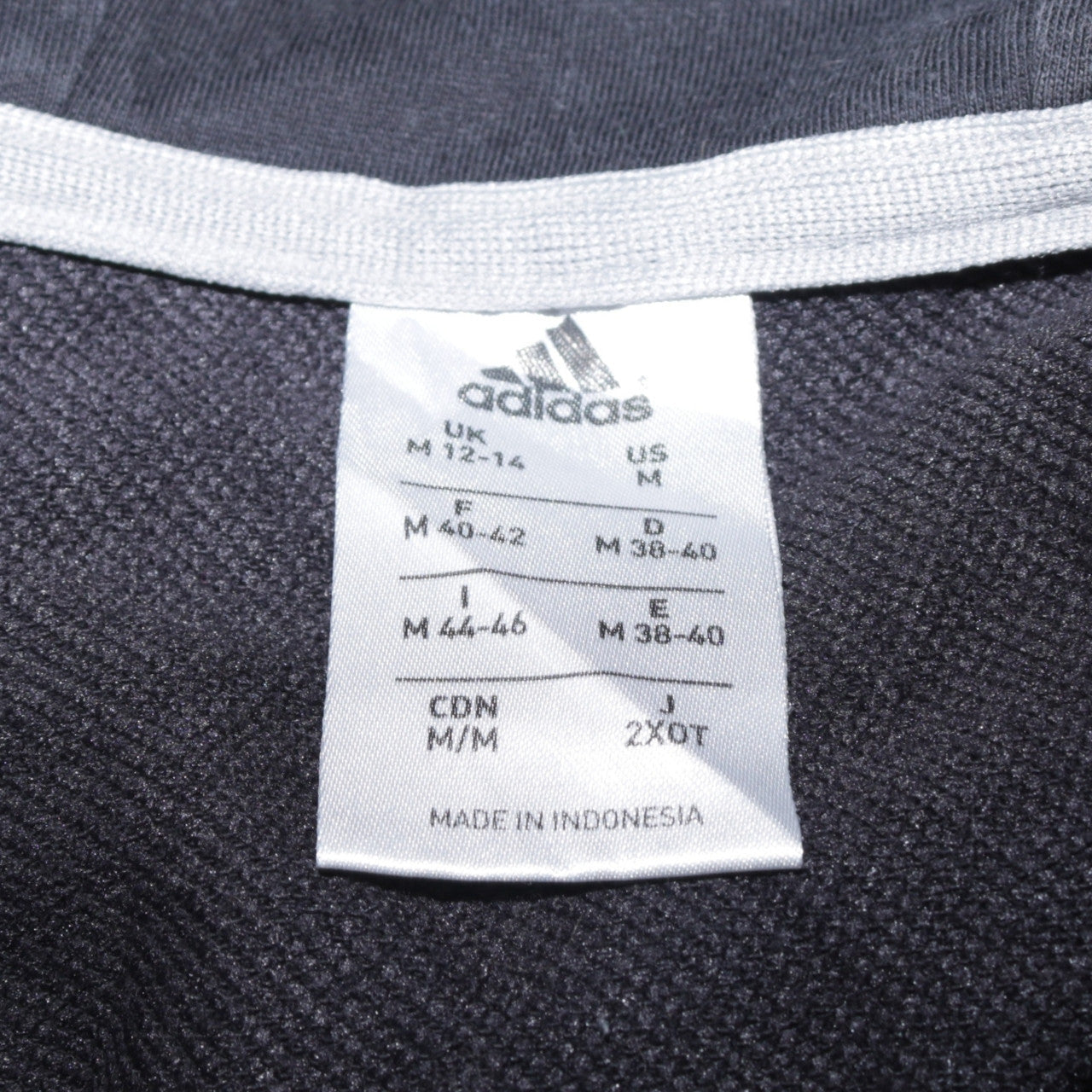 Adidas Women Black Full Zip Hoodie M 12-14 Hooded Sportswear
