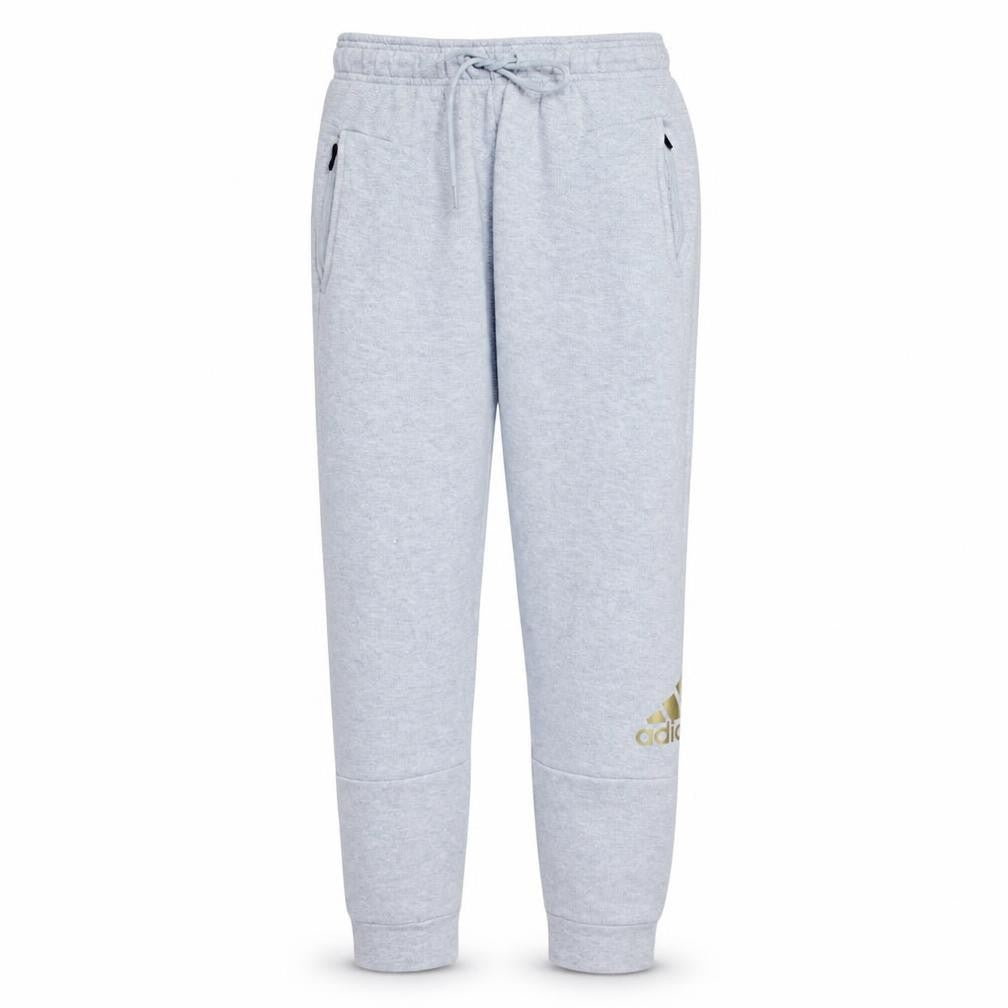 Adidas Women Light Grey Sweatpants Jogger M Drawstring Pockets
