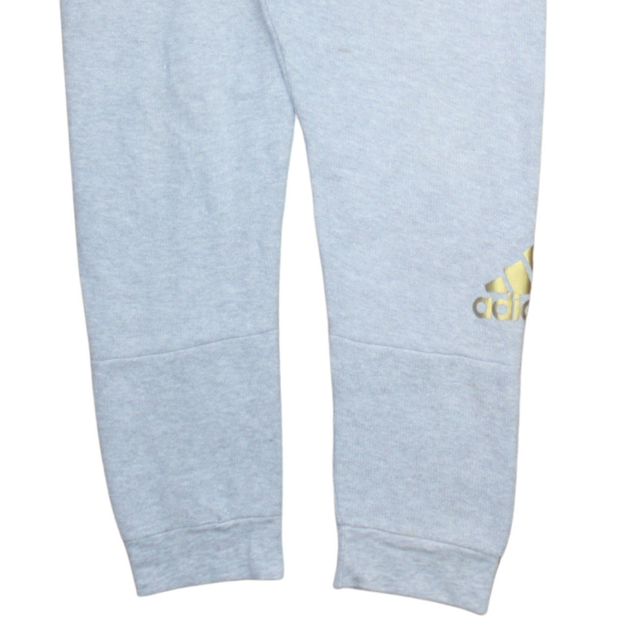 Adidas Women Light Grey Sweatpants Jogger M Drawstring Pockets