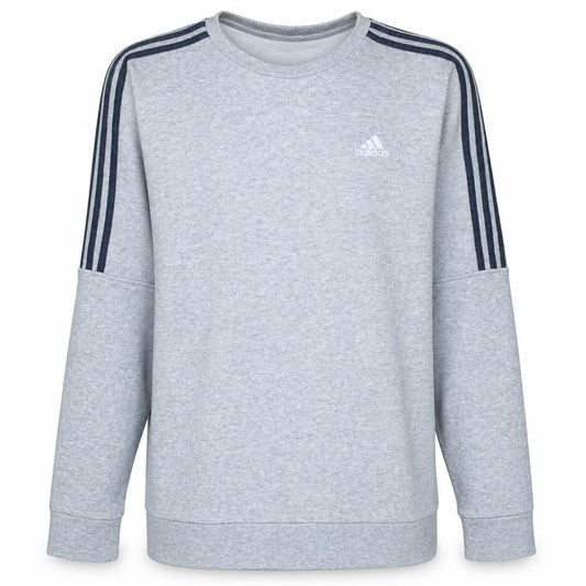 Adidas Men's Grey Crew Neck Pullover Sweatshirt Medium