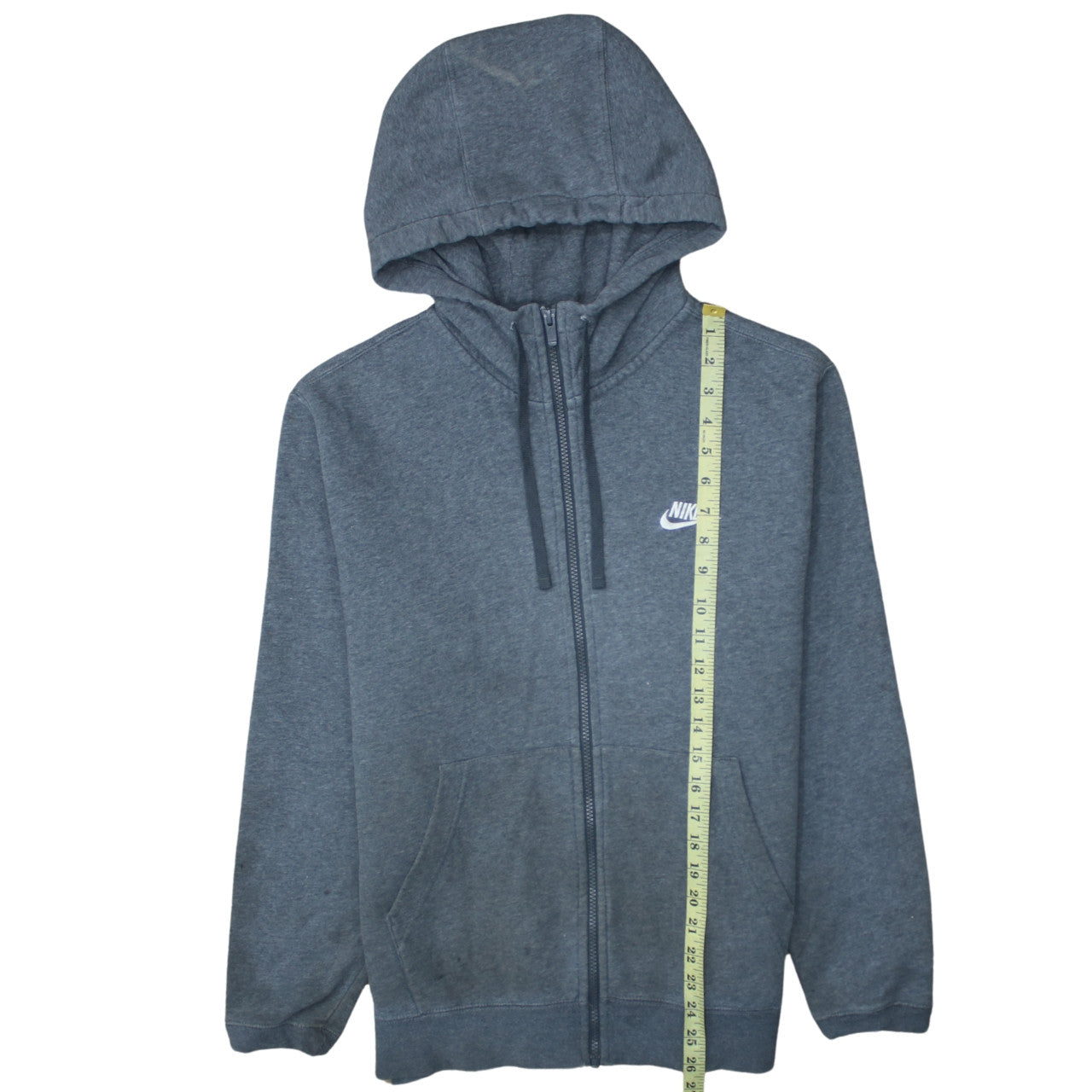 Nike Men's Grey Full Zip Fleece Hoodie Size M Sportswear