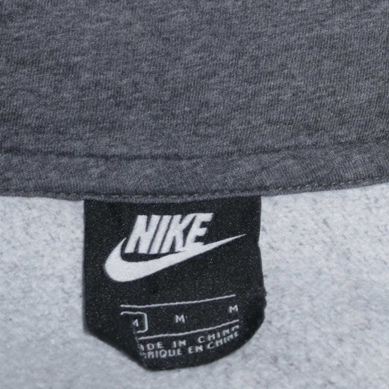 Nike Men's Grey Full Zip Fleece Hoodie Size M Sportswear