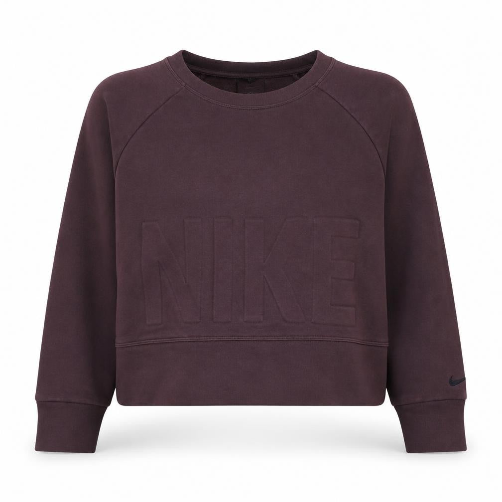 Nike Women’s Burgundy Dri-Fit Pullover Sweatshirt Size S Crew Neck
