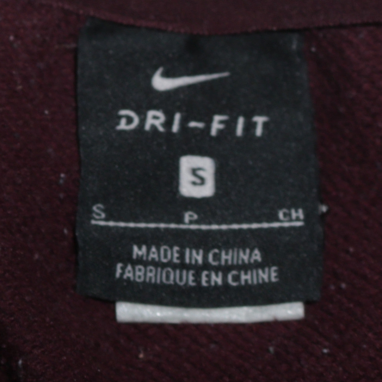 Nike Women’s Burgundy Dri-Fit Pullover Sweatshirt Size S Crew Neck