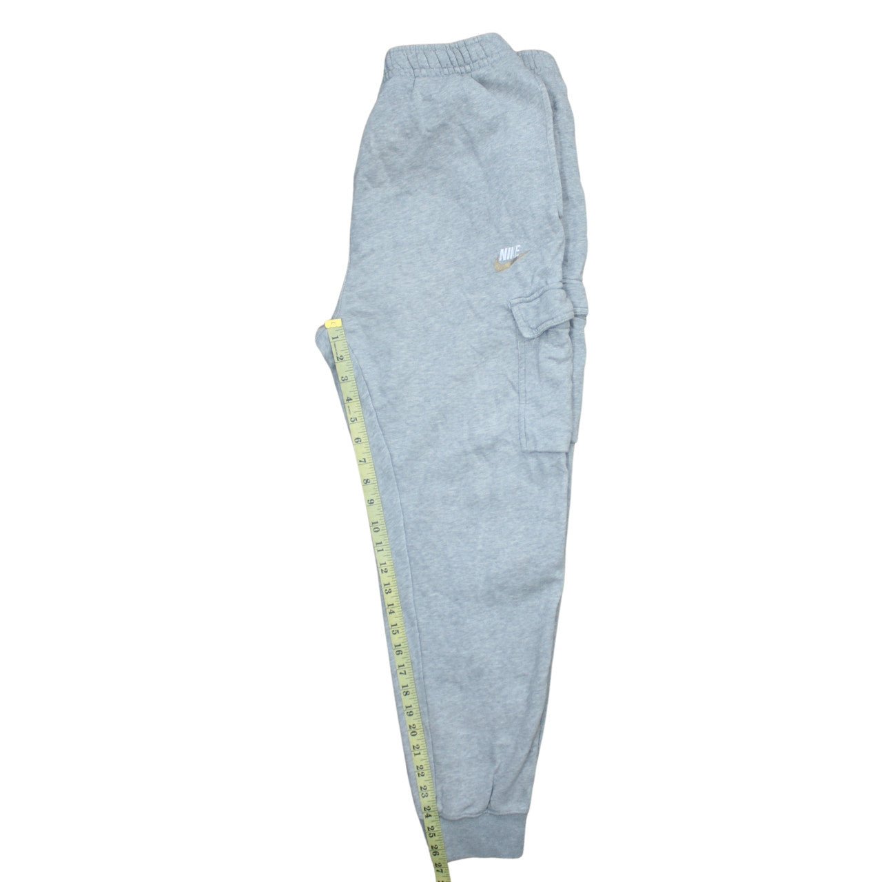 Nike Women's Grey Cargo Jogger Trousers Large Fleece Regular Fit