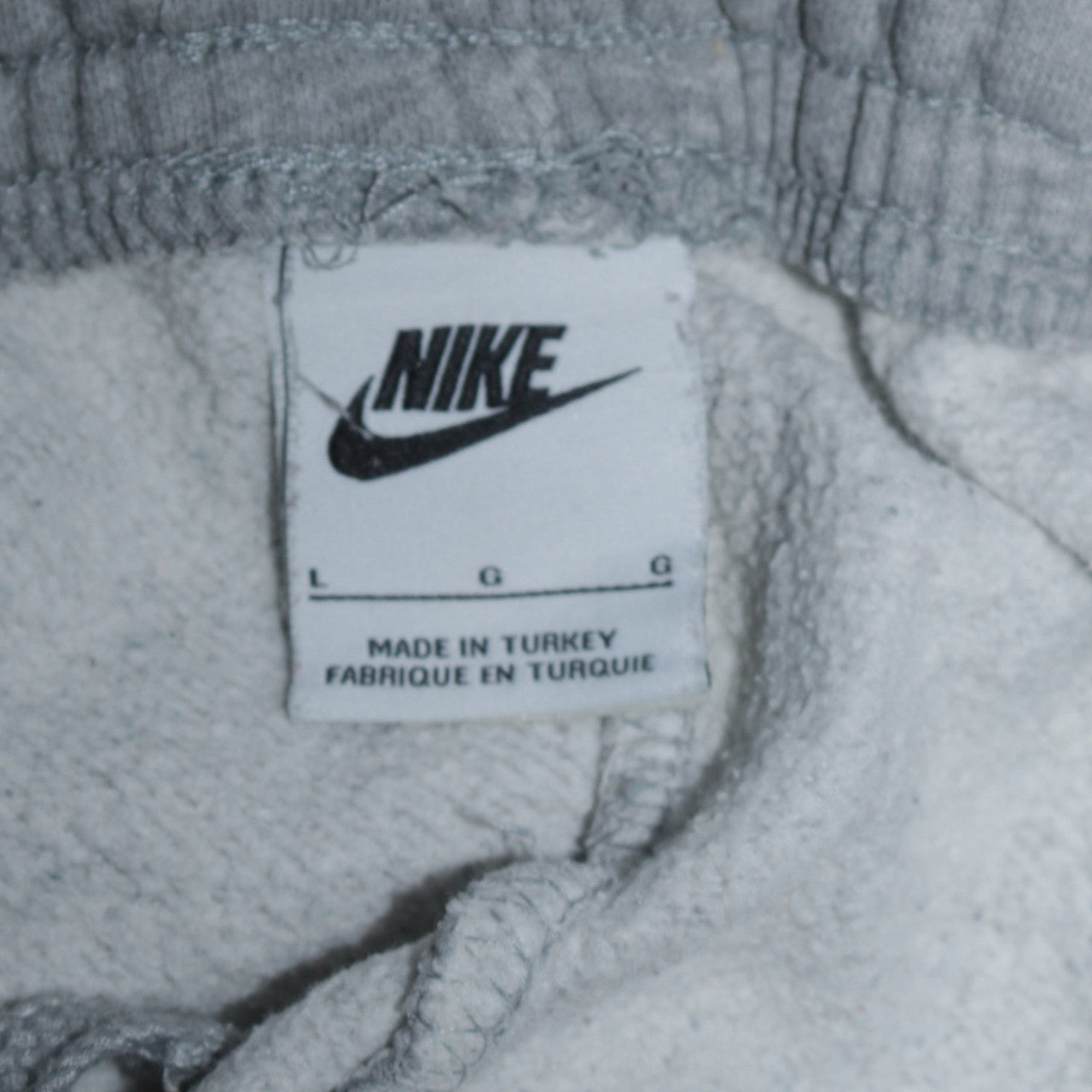 Nike Women's Grey Cargo Jogger Trousers Large Fleece Regular Fit