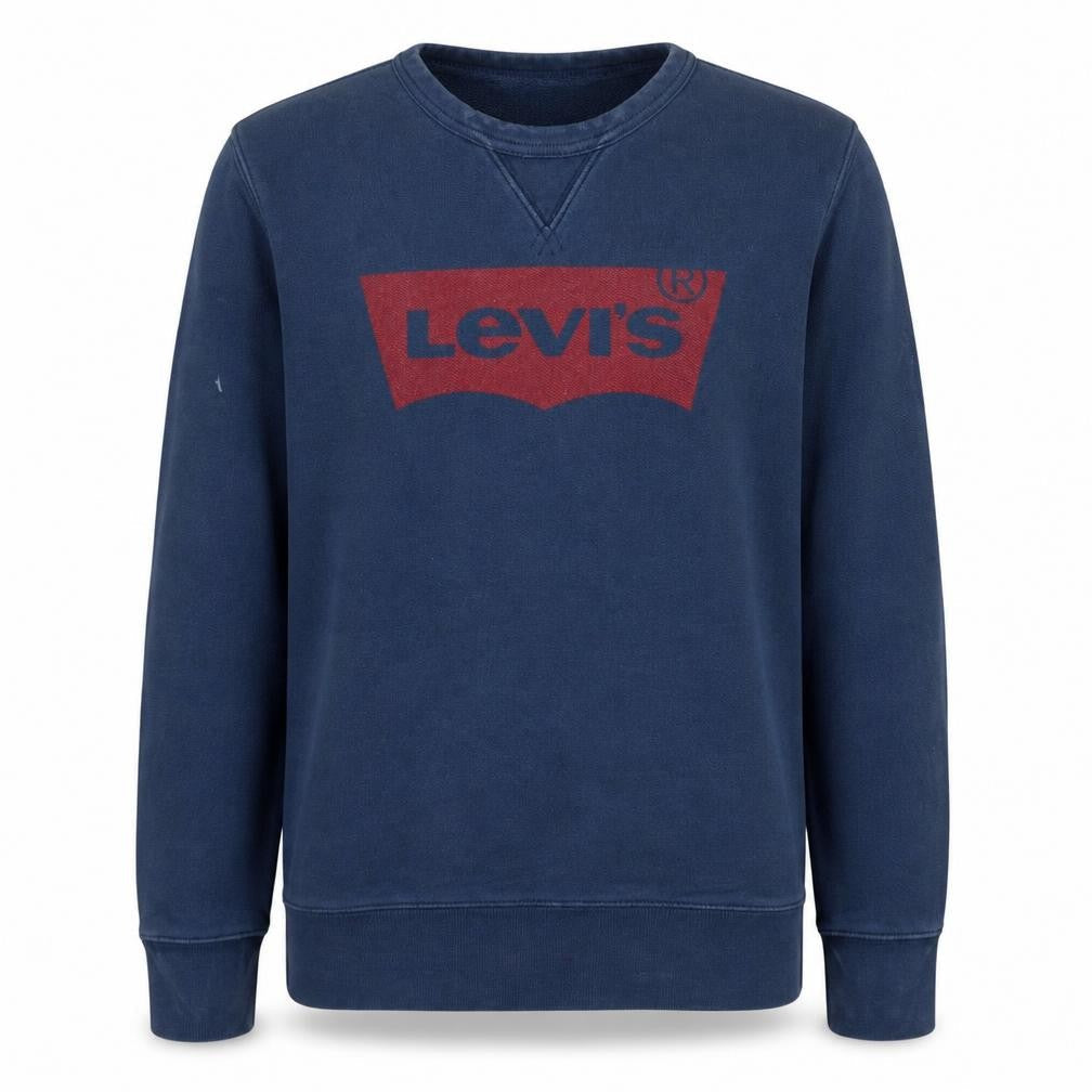 Levi's Men's Blue Logo Crew Neck Sweatshirt Size S