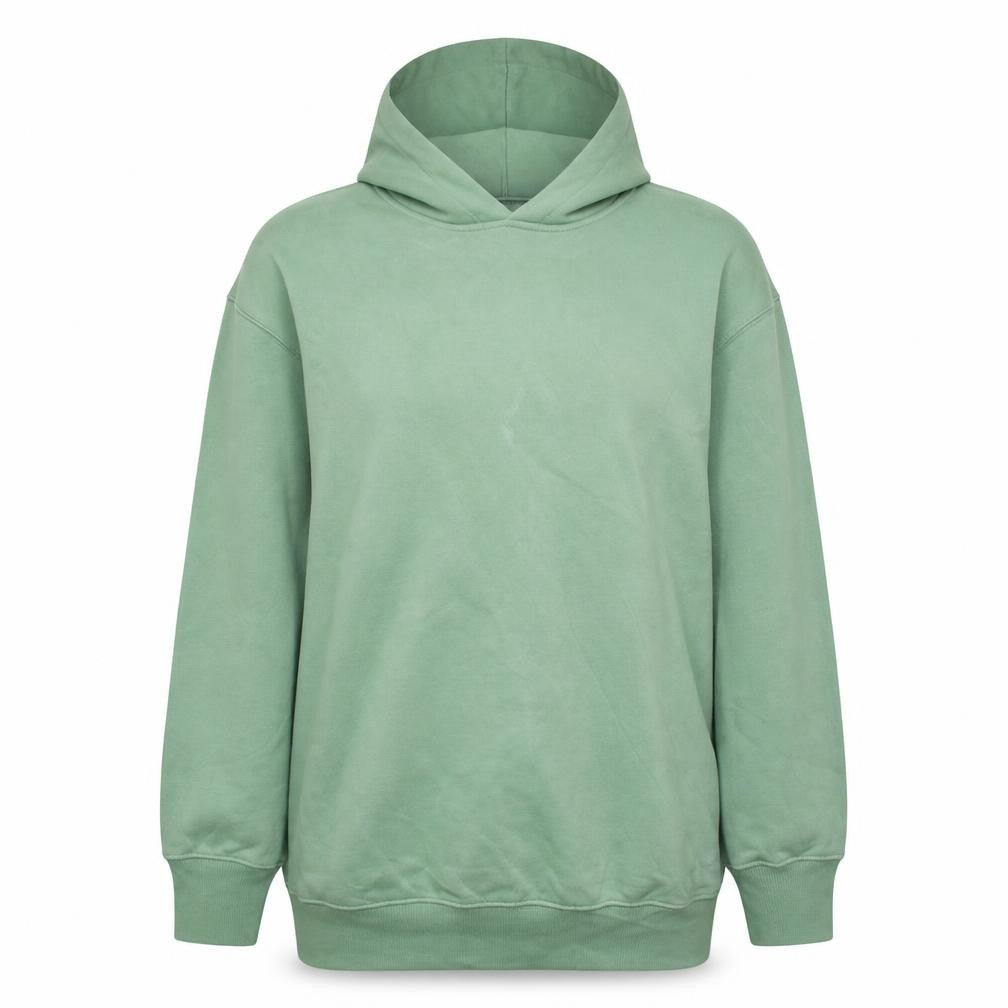 Nike Women's Green Pullover Hoodie M Relaxed Fit Cotton Blend