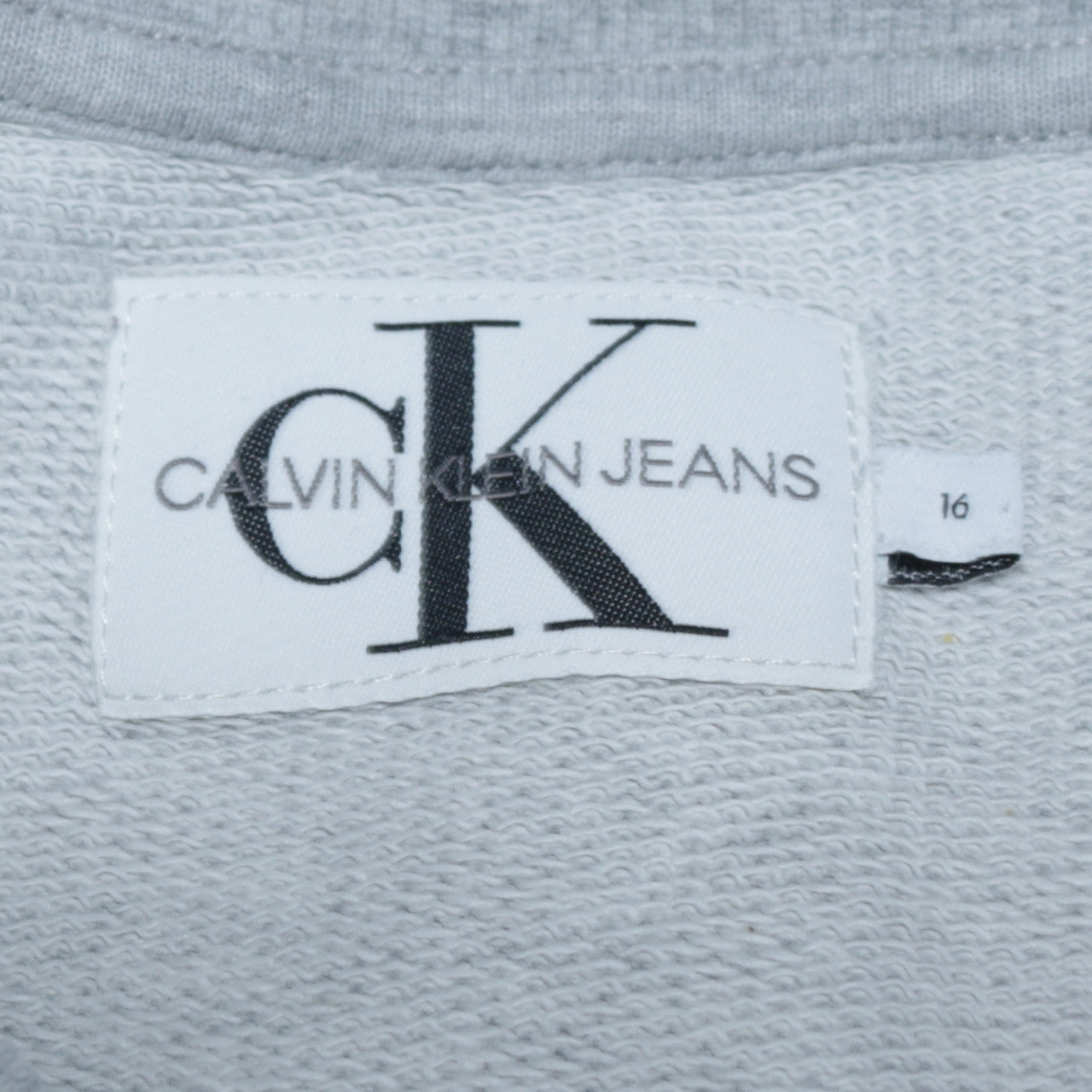Calvin Klein Jeans Women's Grey Size 16 Logo T-Shirt Dress