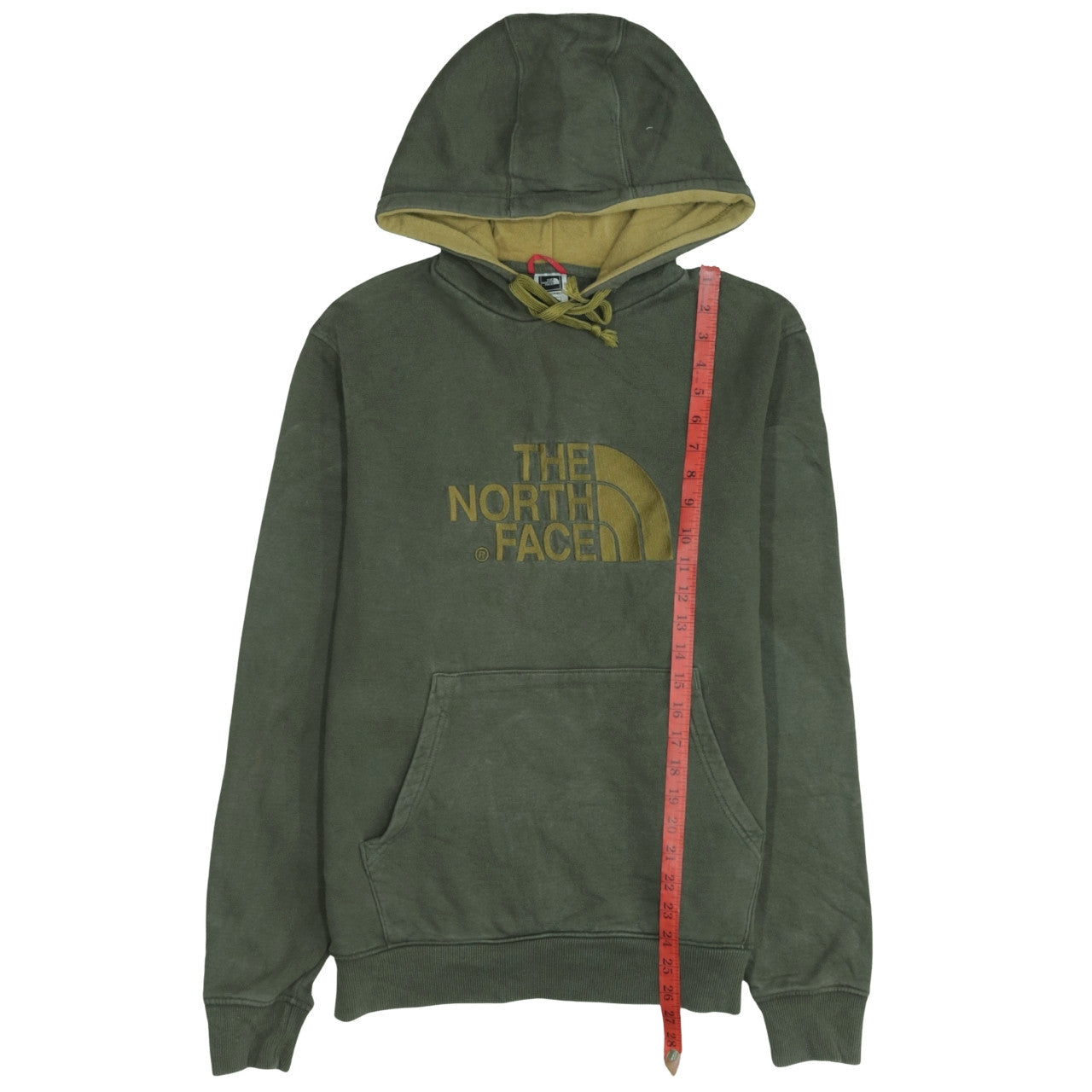 The North Face Men's Green Pullover Hoodie Size M Outdoor Fleece