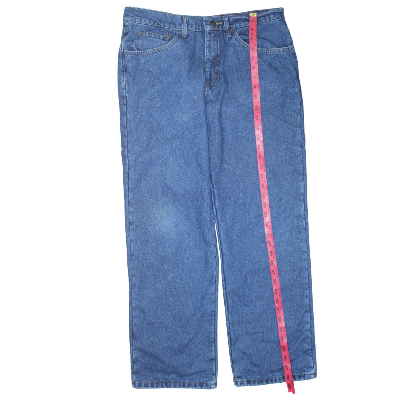 Lee Men's Blue Relaxed Fit Straight Leg Denim Jeans 33x30
