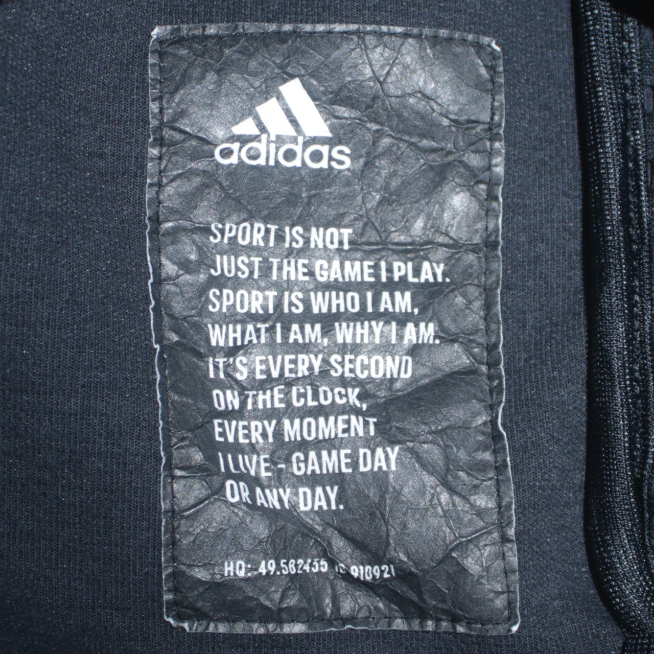 Adidas Men's Black Full Zip Hoodie Size S Gym Training Sweater