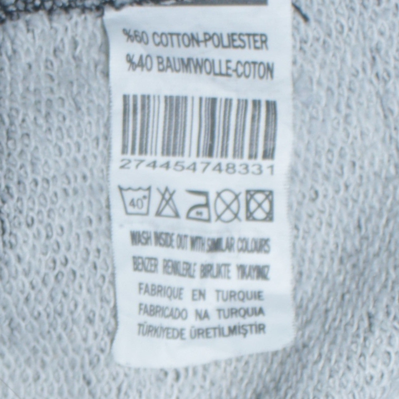 Napapijri Men's Grey Full Zip Hoodie XL Logo Outdoor Style