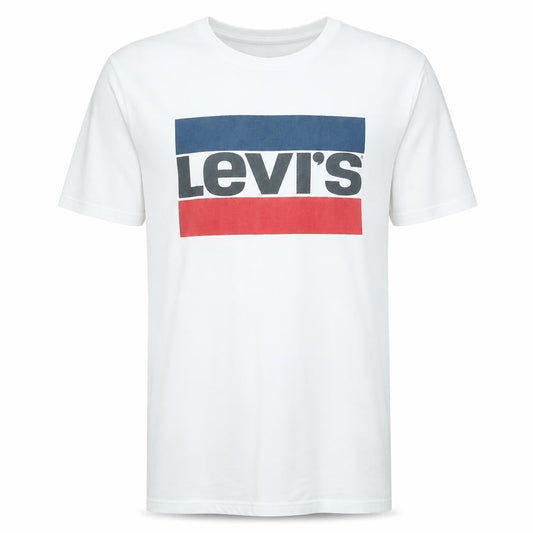 Levi’s Men’s White Logo Short Sleeve Crew Neck Cotton T-Shirt M
