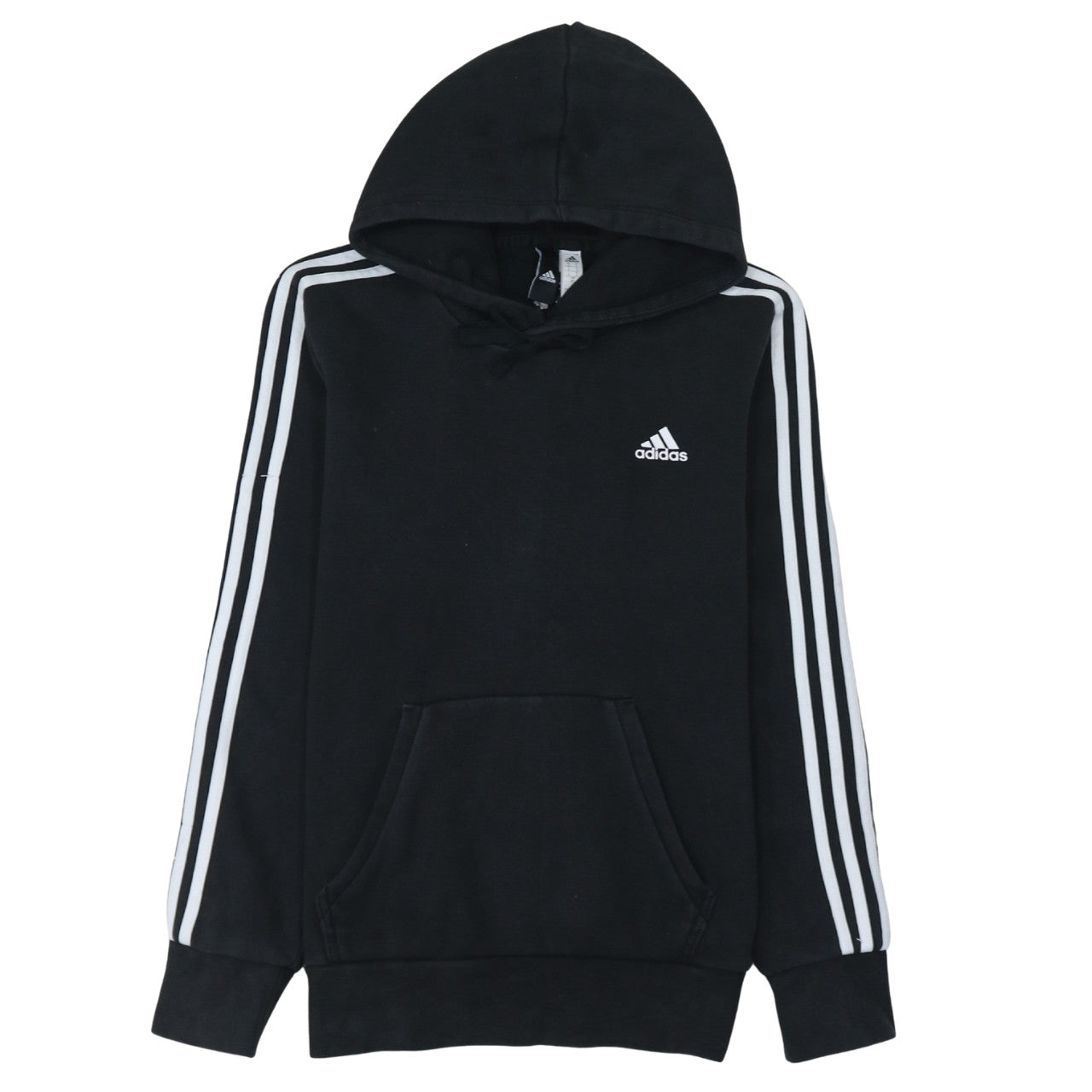 Adidas Men's Black Pullover Hoodie Small Fleece Lined Sport Style