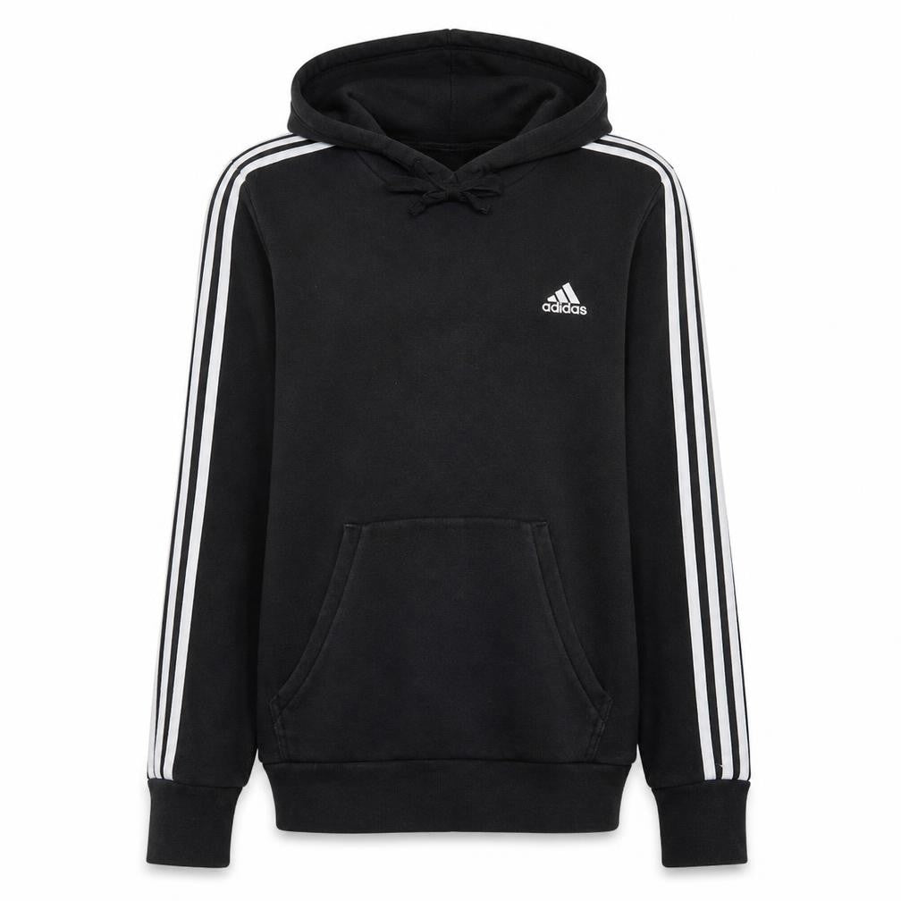 Adidas Men's Black Pullover Hoodie Small Fleece Lined Sport Style