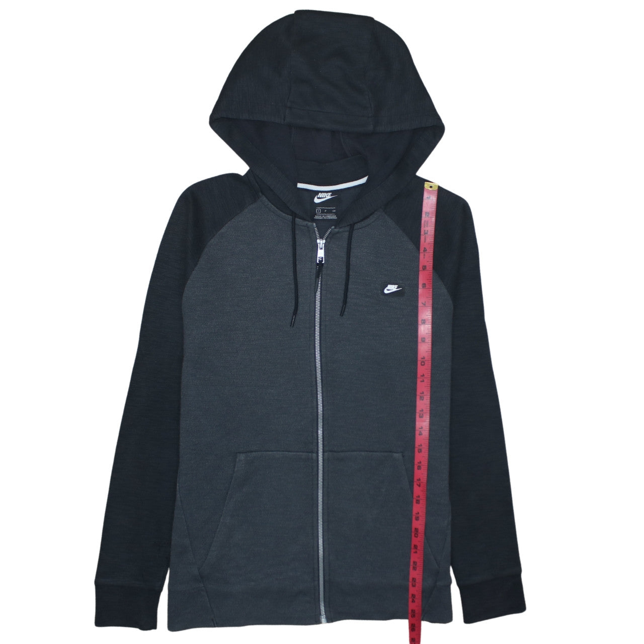 Nike Men's Grey Full Zip Hoodie Size S Lightweight Sportswear