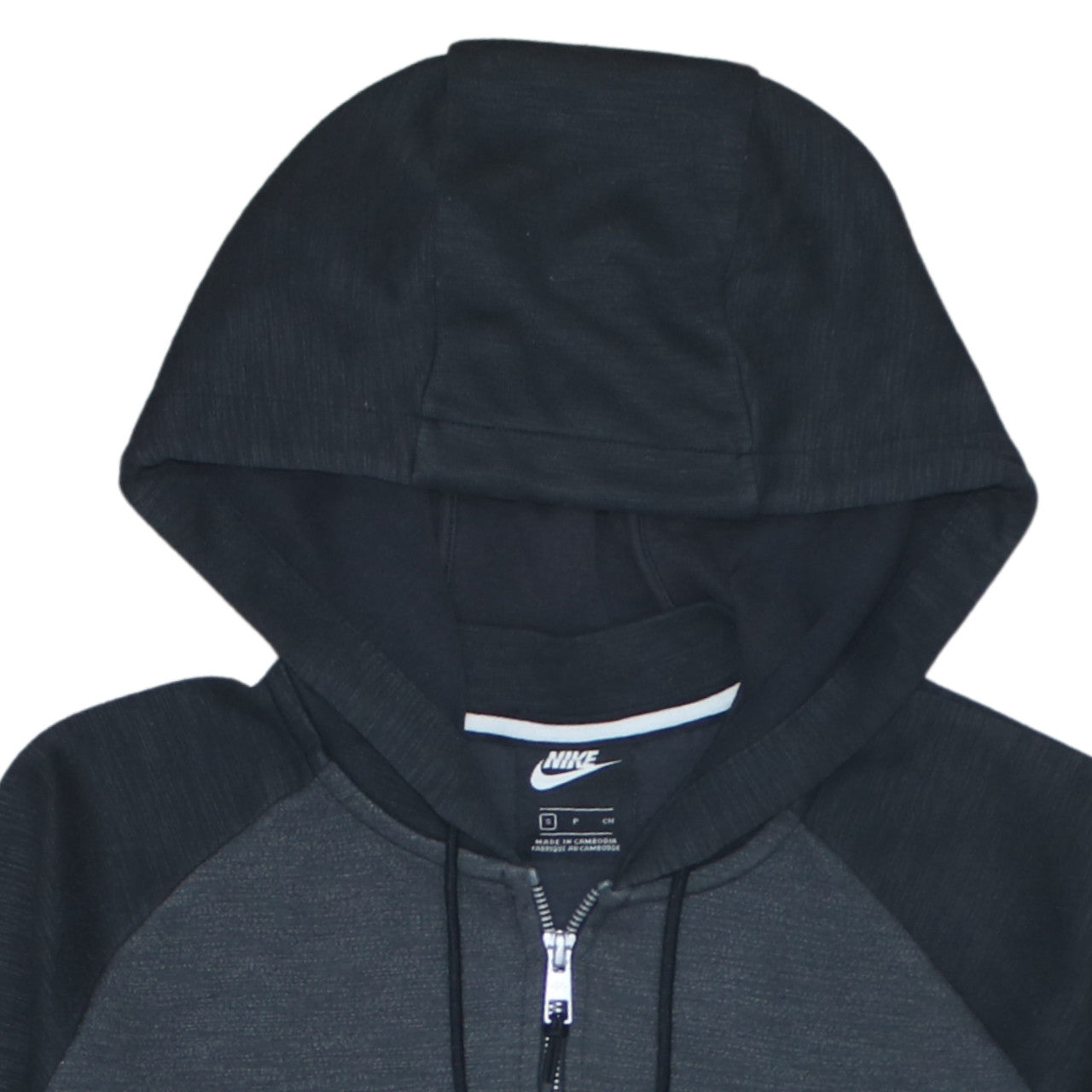 Nike Men's Grey Full Zip Hoodie Size S Lightweight Sportswear