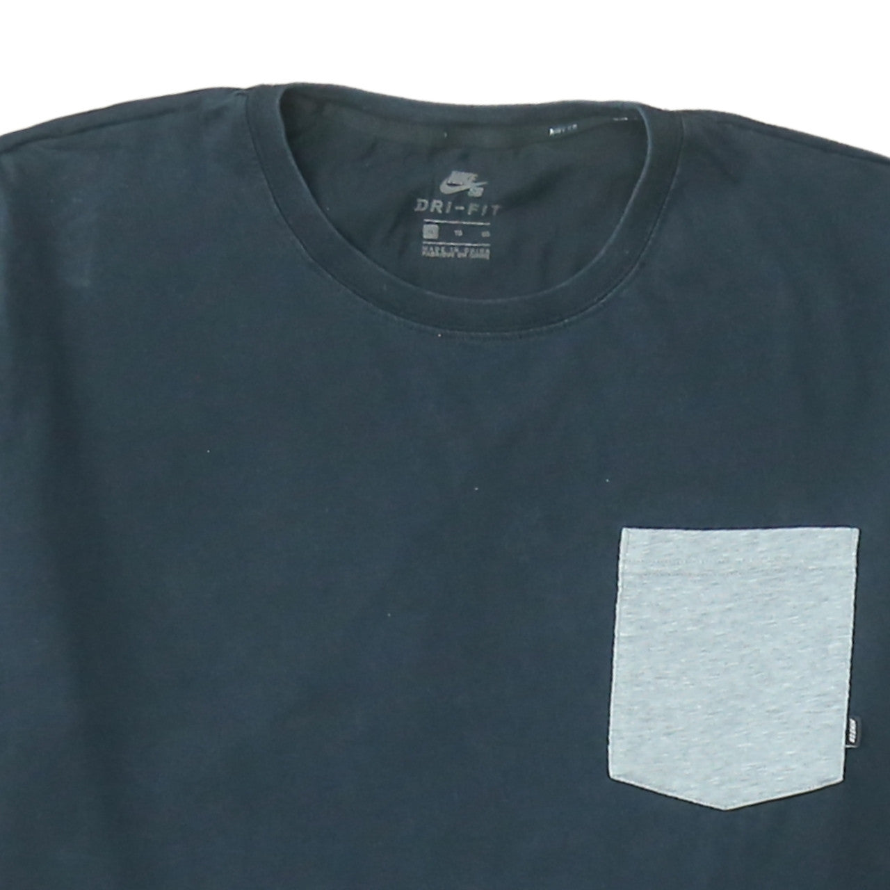 Nike Men’s Black Dri-FIT XL Short Sleeve Colourblock Pocket T-Shirt