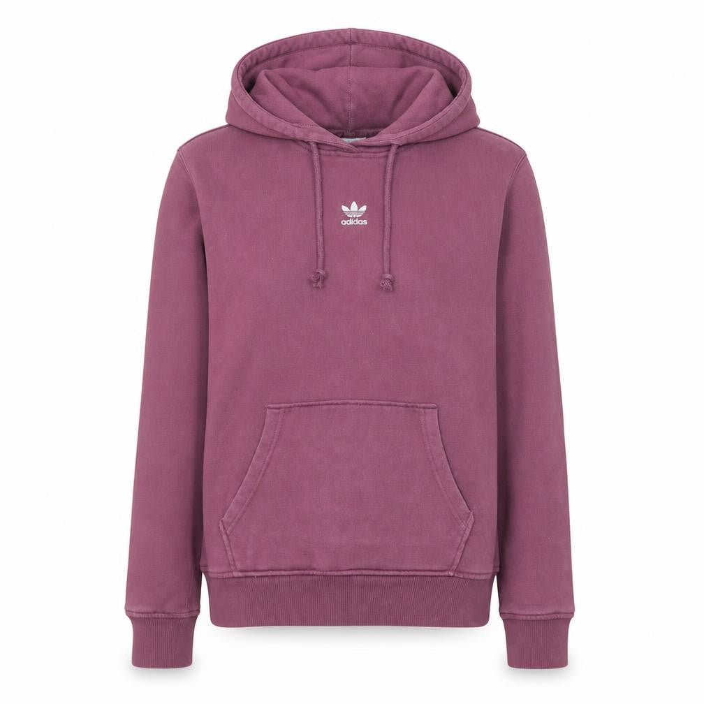 Adidas Womens Burgundy Hoodie UK 8 Pullover Cotton Casual Sweatshirt