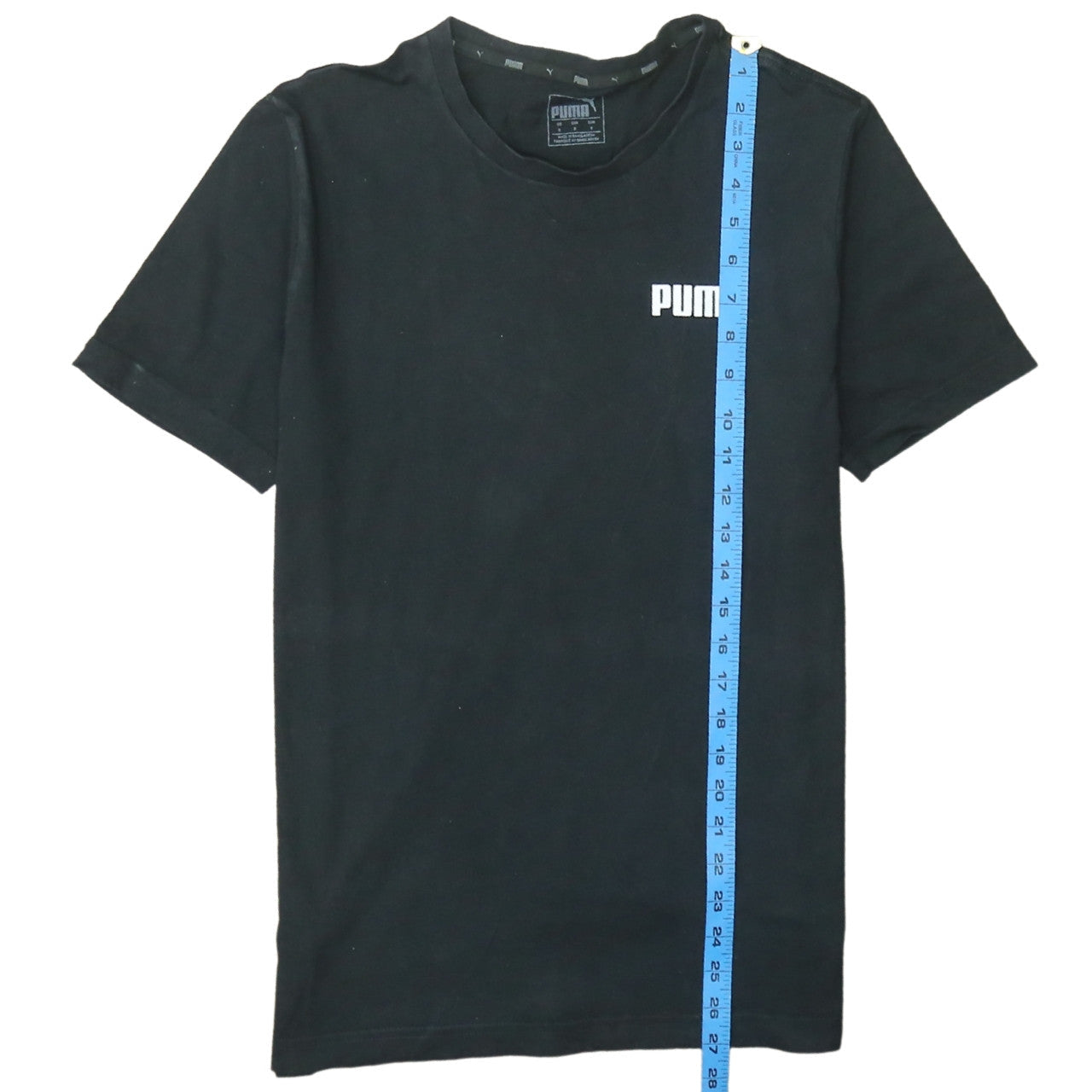Puma Men's Black Small Crew Neck Sports T-Shirt